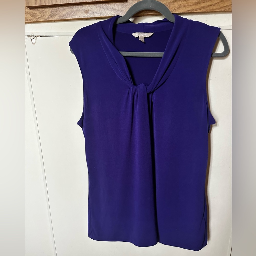 Purple Banana Republic sleeveless blouse